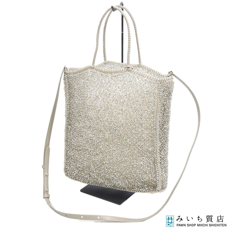 ANTEPRIMA アンテプリマ アデッソ トートバッグ ショルダーバッグ 2wayバッグ シルバーカラー eco1769