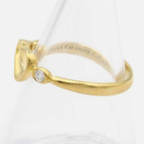 仕上済 TIFFANY＆Co. ティファニー フルハート 2P ダイヤモンド リング 指輪 18K 約1.8g 約8.5号 ゴールド ジュエリー ◆ H23510