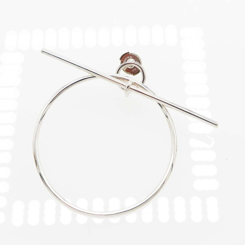 エルメス　ピアス　箱無し HERMES エルメス ピアス ループ MM SV 925 約11.5g アクセサリー 箱袋