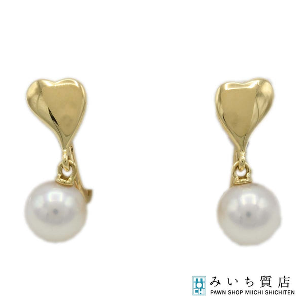 仕上済 MIKIMOTO ミキモト イヤリング パール6.0/6.1mm K18 2.6g ジュエリー H17349-2