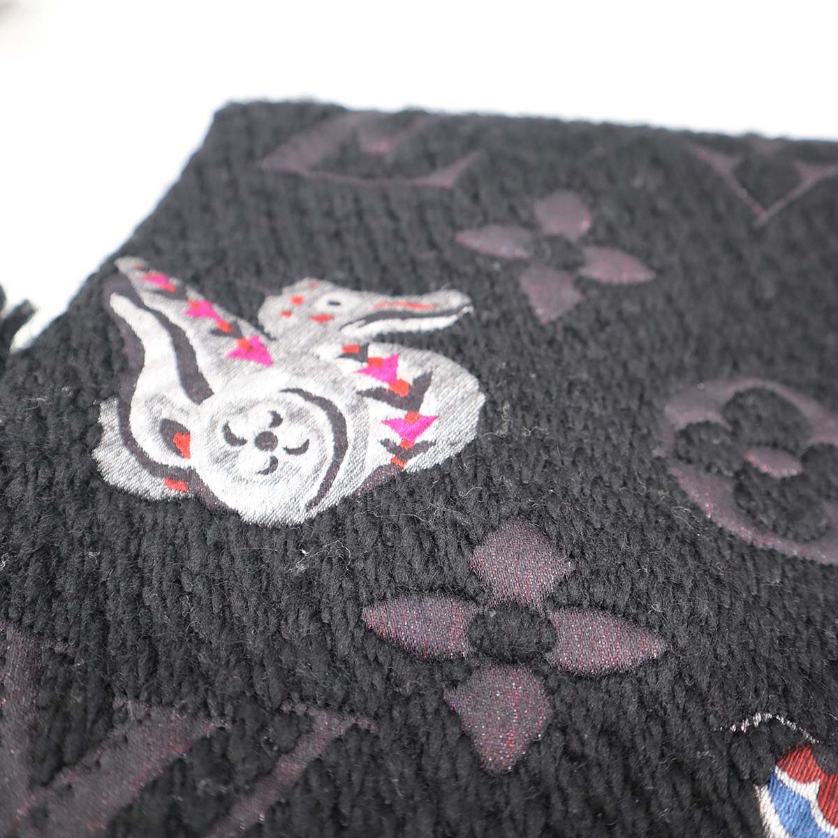 ルイヴィトン エシャルプ・ロゴマニア 干支 マフラー LOUIS VUITTON ルイヴィトン M71578 エシャルプ・ロゴマニア スーパー