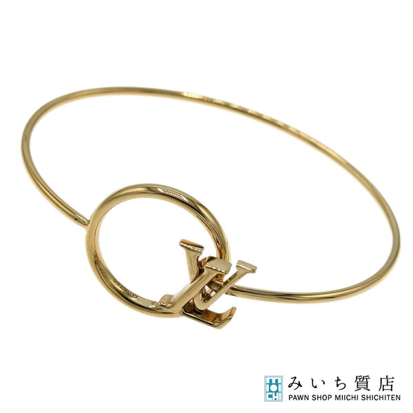 LOUIS VUITTON ルイヴィトン LV M00765 ブレスレット･リジッド LV エクリプス サイズS ゴールドカラー 箱・保管袋有 ok1004