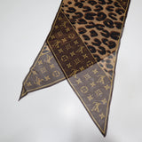 LOUIS VUITTON LV ルイヴィトン スカーフ M72123 ヒョウ柄 服飾小物 M3661