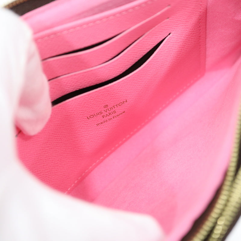 LOUIS VUITTON ルイヴィトン M68486 ヴィィヴィエンヌ ポシェット ドゥーブルジップ モノグラム ウォレット ショルダーバッグ H11230