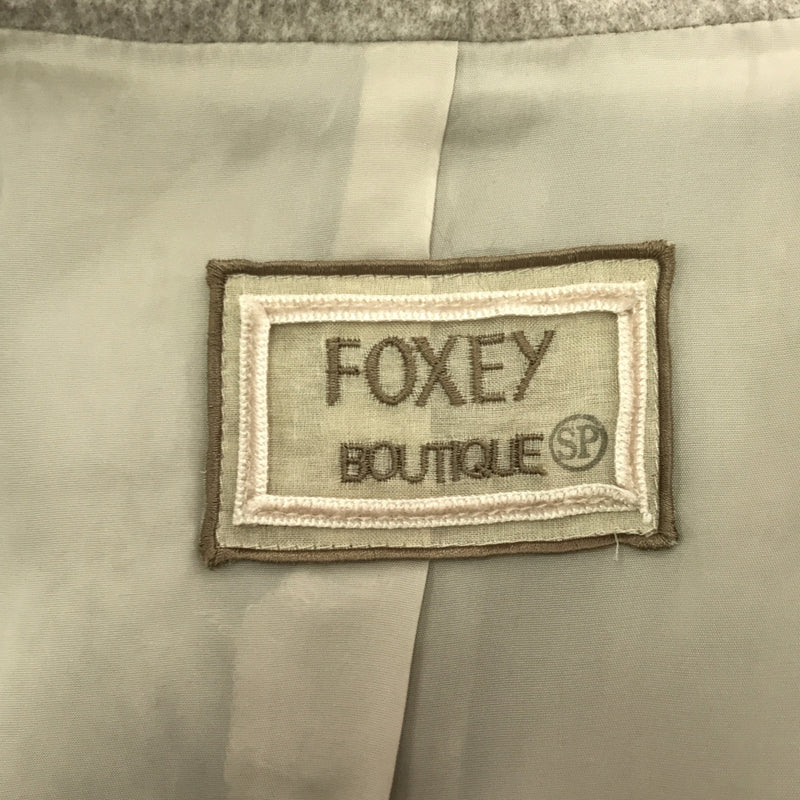 フォクシー FOXEy パーカー コート 40 サイズ カシミヤ キュプラ 41597 ...