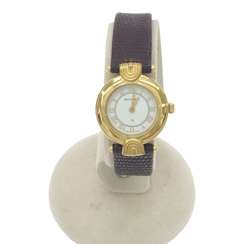 腕時計 稼働 CARL F. BUCHERER カール F. ブヘラ 980.700 クォーツ 替えベルト付き 白色文字盤 2025.6電池交換済 K139