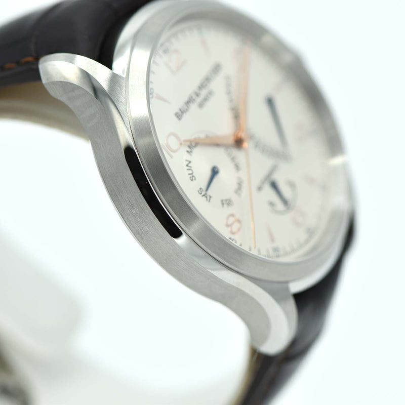 腕時計 稼働 BAUME & MERCIER ボーム&メルシエ クリフトン レトログラード デイト 自動巻き MOA10149 M132