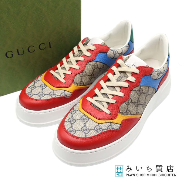 未使用 GUCCI グッチ スニーカー 726828 12 31cm ローカットスニーカー GG マルチカラ－メンズ 靴 25k813-4-2