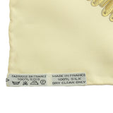 HERMES エルメス スカーフ カレ90 Poste et Cavalerie サーベル飾り袋 ベージュ系 シルク100％ M2336-1