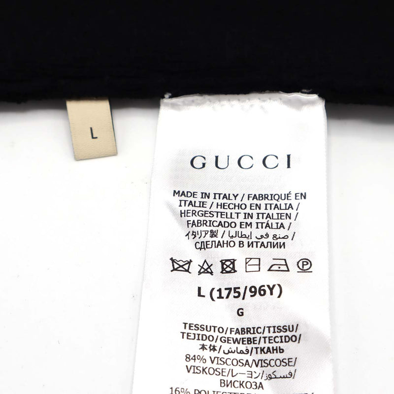 GUCCI グッチ ノースリーブ タートルネック トップス レディース ブラック 黒 サイズL（175/96Y） 25k591-1