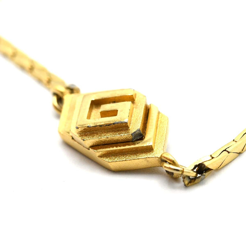 GIVENCHY ジバンシィ ロゴプレート ブレスレット ブレス ゴールドカラー Gロゴ レディース ヴィンテージ アクセサリー H9291