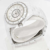 腕時計 稼働 CHANEL シャネル J12 H2570 クォーツ セラミック シェル文字盤 2026.6電池交換済 24s1066-1