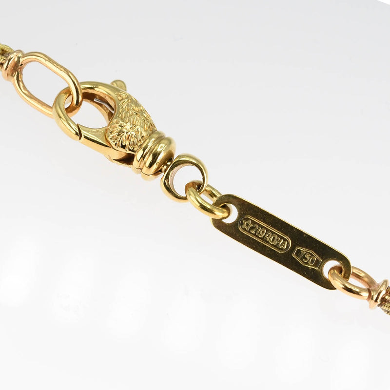 CAZZANIGA カッツァニーガ ネックレス ルビー パール 750 約37.0g アクセサリー ジュエリー H9708