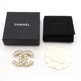 CHANEL シャネル ブローチ ココマーク フェイクパール A64978 30.7g アクセサリー 箱有 yo1365