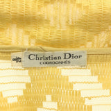 Dior ディオール シアー ジャケット 透かし編み カーディガン イエロー レディース 服 H19005-1