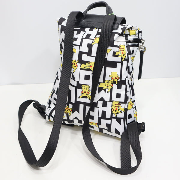 未使用 LONGCHAMP ロンシャン ルプリアージュコレクション ピカチュウ ポケモンコラボ バックパック リュックサック eco1364