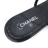 CHANEL シャネル サンダル ココマーク ラインストーン ストラップ サイズ36/23cm ブラック 箱 H23399