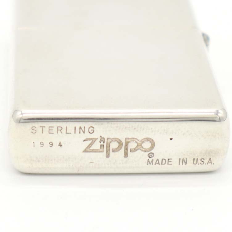 Zippo ジッポ オイルライター スターリングシルバー 喫煙具 着火未確認 27k492-2