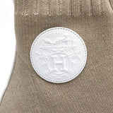 HERMES エルメス ヴォルヴェール ニットショートブーツ サイズ36 1/2 23.5cm ベージュ系 箱 保管袋 H22798