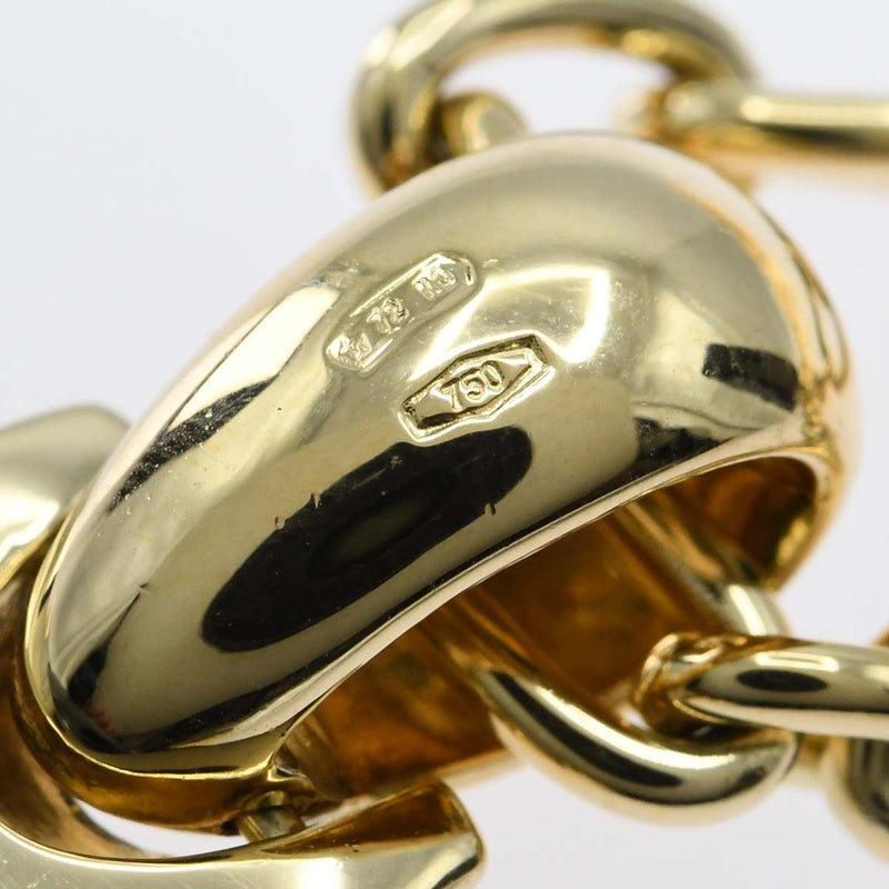 仕上済 Pomellato ポメラート ネックレス クロストップ グリーン石 750/18KT 約34.3g ジュエリー M3783