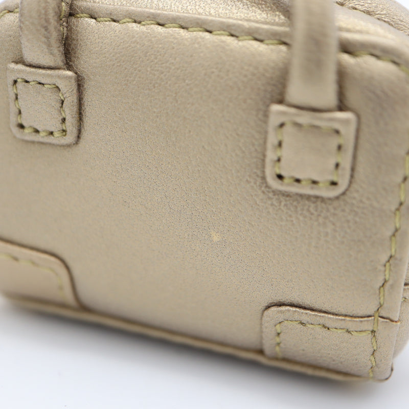 LOEWE ロエベ アマソナモチーフ キーホルダー チャーム 111.08.330 GP シープスキン ゴールド色 箱有 M1475