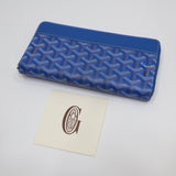 GOYARD ゴヤール マティニョン ジップ GM ラウンドジップ 長財布 ウォレット 青 ブルー 20K79-84