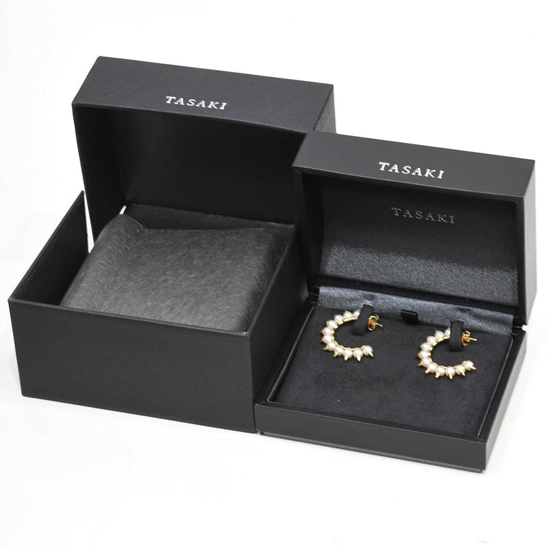 仕上済 TASAKI タサキ デインジャー トライブ パール ピアス 750 約5.5g ジュエリー アクセサリー 外箱・ケース有 M2604