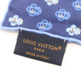LOUIS VUITTON ルイヴィトン LV M79470 ポケットスクエア・フル オブ ヴィヴィエンヌ ハンカチ スカーフ ブルー 箱有 eco1617