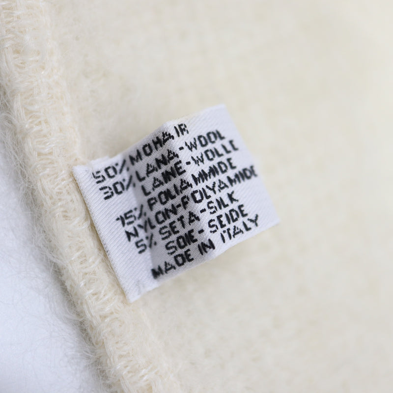 CHANEL シャネル モヘア ストール ロゴ マフラー ホワイト系 服飾小物 k1303