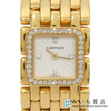 腕時計 稼働 Cartier カルティエ リュバン クォーツ 18K 96.3g シルバー色系文字盤 2026.6電池交換済 H23627