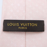 LOUIS VUITTON ルイヴィトン LV ネクタイ シルク100％ モノグラム ピンク 服飾小物 H20900