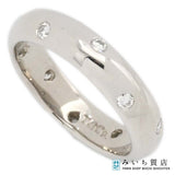 仕上済 TIFFANY＆Co. ティファニー ドッツリング 指輪 PT950 プラチナ ダイヤ 約9.5号 約7.1g ジュエリー アクセサリー ◆ 箱 k762