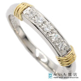 仕上げ済 Christian Dior クリスチャンディオール リング PT900/K18 D入り 11号 約3.5g ジュエリー ok1506