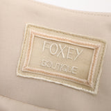 タグ付未使用 FOXEY フォクシー ジャケット アウター クルーネック ショート丈 40サイズ グレージュ レディース H22995-7