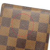 LOUIS VUITTON ルイヴィトン LV R20703 ダミエ アジェンダ ポッシュ 手帳カバー イニシャルあり ブラウン J678