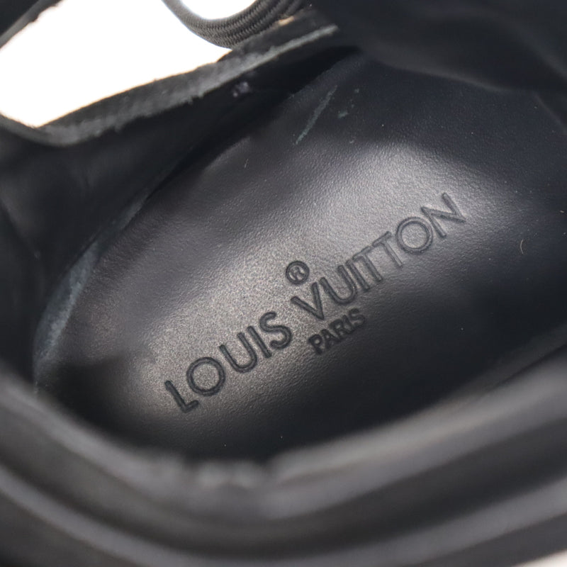 LOUIS VUITTON ルイヴィトン LV GO0172 ハラコ ハイカット スニーカー 靴 37サイズ レオパード ブラック レディース 25k828-1