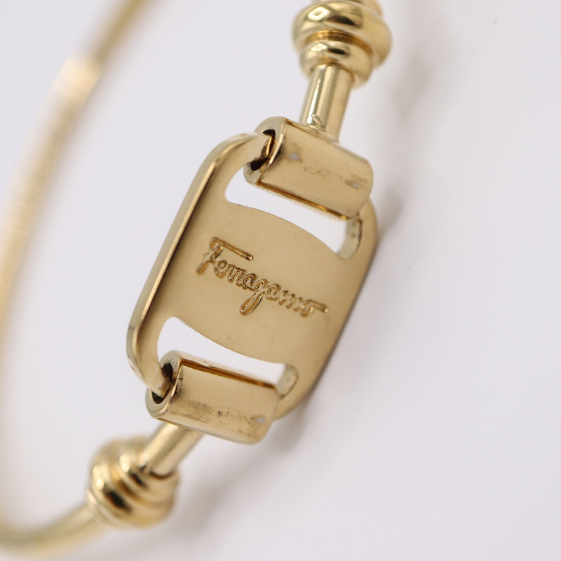 Salvatore Ferragamo サルヴァトーレフェラガモ バングル ブレス ゴールドカラー アクセサリー レディース 箱有 H6788