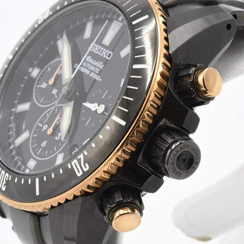稼働 腕時計 SEIKO セイコー Ananta アナンタ 8R39-00B0 200m防水 クロノグラフ 自動巻き 箱・ケース有 メンズ M4461
