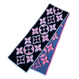 LOUIS VUITTON ルイヴィトン LV マフラー M73895 エシャルプ・ジャイアントポップ ウール100％ リバーシブル 箱有 M4393