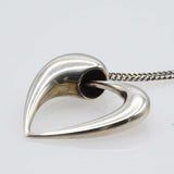 25k651-7 GEORG JENSEN ジョージジェンセン ハート アーチスト ネックレス 約12.2g 25k651-7
