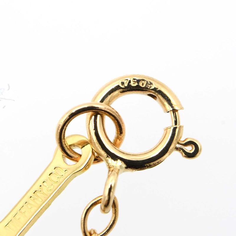 仕上げ済 TIFFANY＆Co. ティファニー ビーン ネックレス 750 ゴールド 約2.9g アクセサリー ペンダント レディース H18995