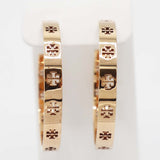TORY BURCH トリーバーチ フックピアス ロゴ ゴールドカラー アクセサリー レディース k1361
