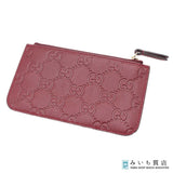 H23054 GUCCI グッチ GGエンブレム キーポーチ レザーウォレット コインケース ミニ財布 ボルドー H23054