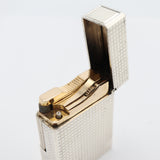 S.T.Dupont デュポン ガスライター ローラー式 LINE1S ライン1S シルバーカラー 着火未確認 eco1527