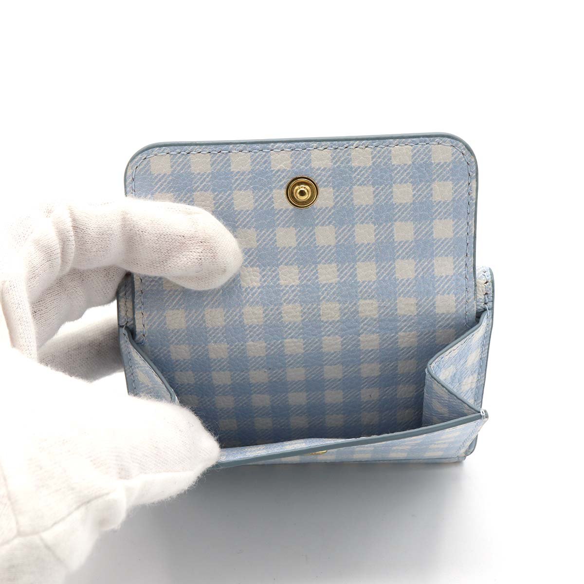 MIUMIU ミュウミュウ 三つ折り 財布 MADRAS マドラス 5MH021 54V