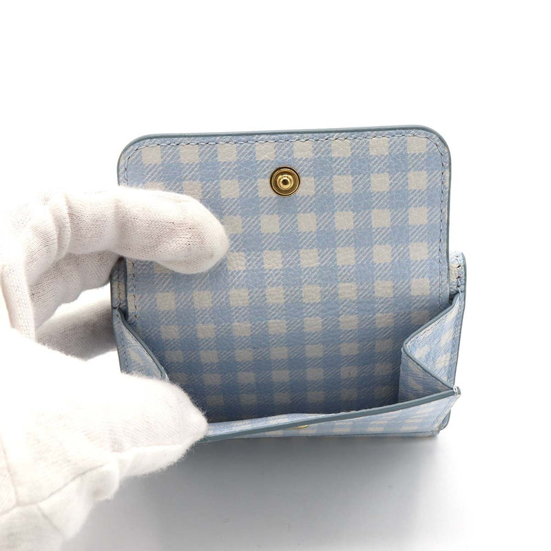MIUMIU ミュウミュウ 三つ折り 財布 MADRAS マドラス 5MH021 54V