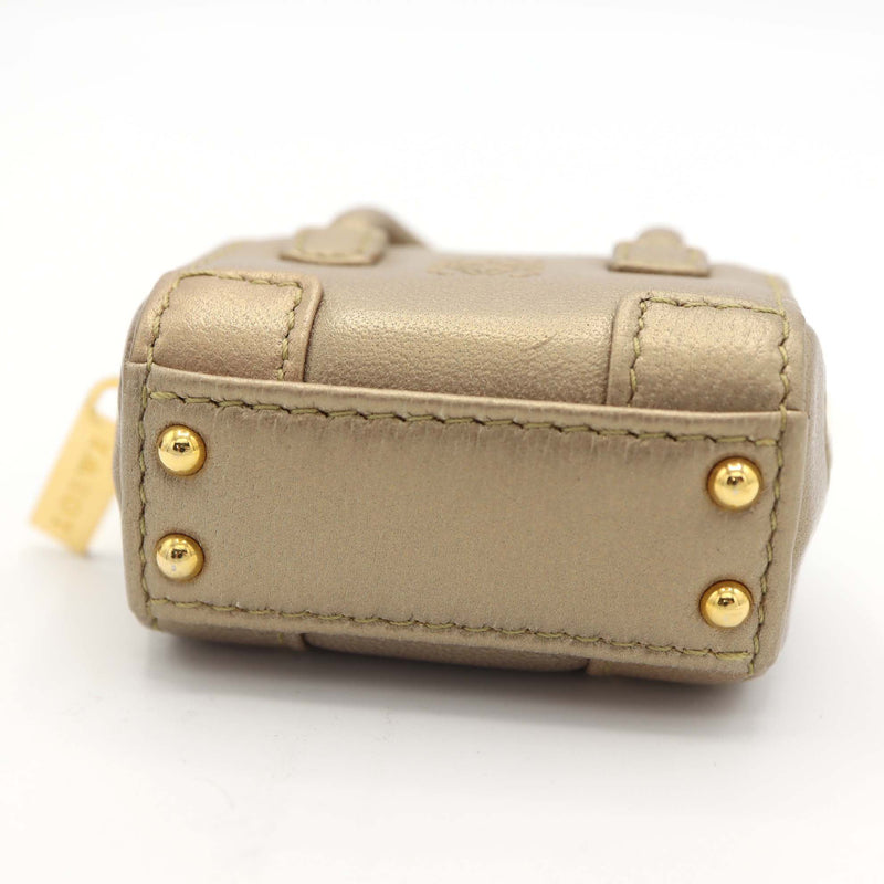 LOEWE ロエベ アマソナモチーフ キーホルダー チャーム 111.08.330 GP シープスキン ゴールド色 箱有 M1475