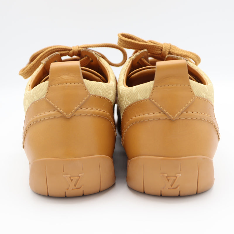 LOUIS VUITTON ルイヴィトン スニーカー モノグラム GO1014 37 1/2 靴 ブラウン系 レディース 25k355-4