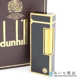 dunhill ダンヒル ガスライター US RE24163 ブラック ローラー式 喫煙具 着火未確認 M1815