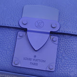 LOUIS VUITTON ルイヴィトン LV M58486 Sロック スリングバッグ トリヨンレザー ショルダーバッグ ブルー 袋有 25k99-1